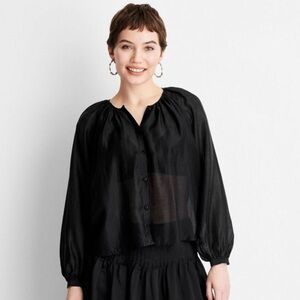 Elegant Black Women's Top